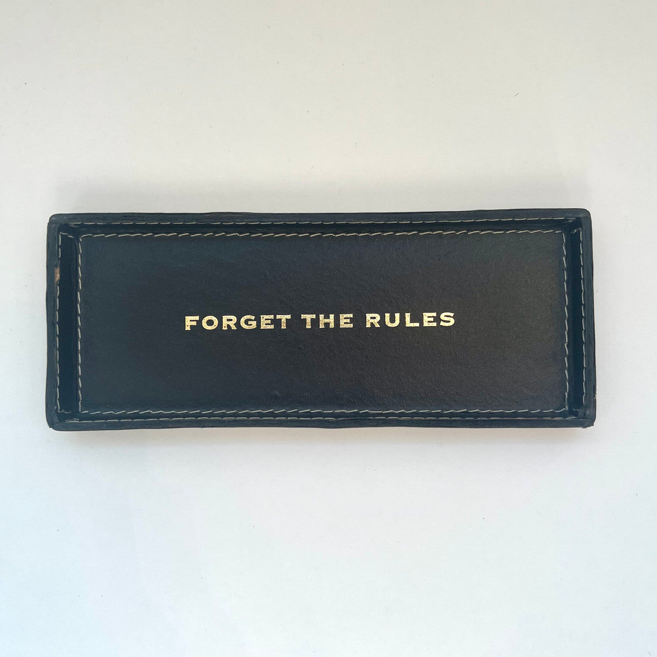 Forget Rules Leather Tray