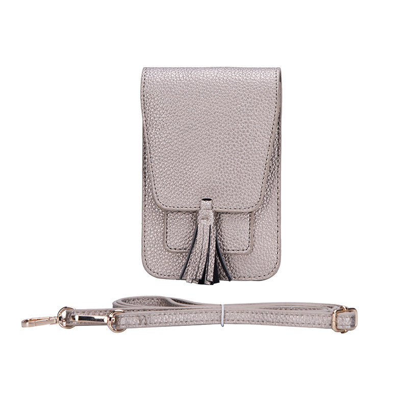 North South Crossbody Pewter