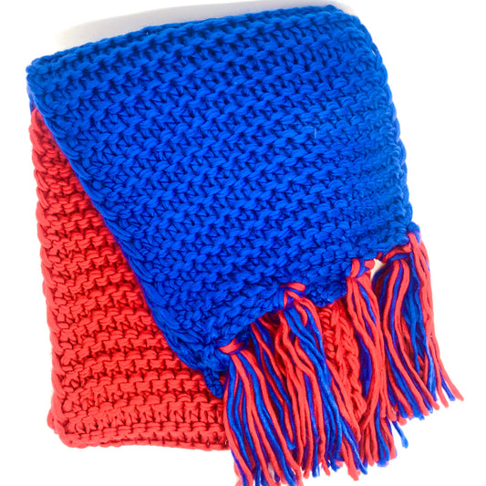 Two Tone Knit Scarf