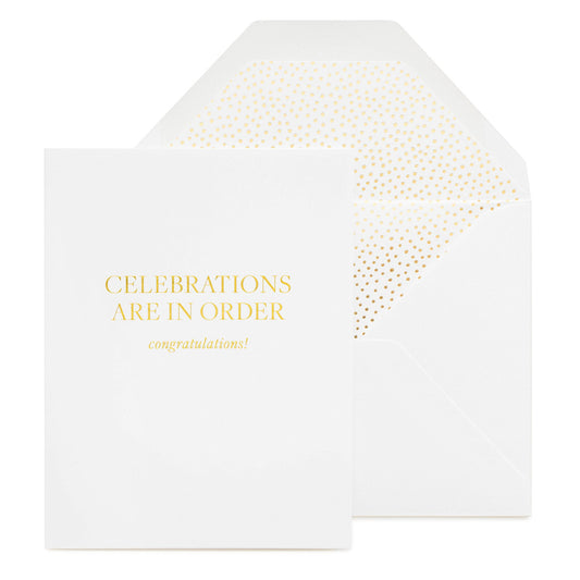 Celebrations Are in Order Card