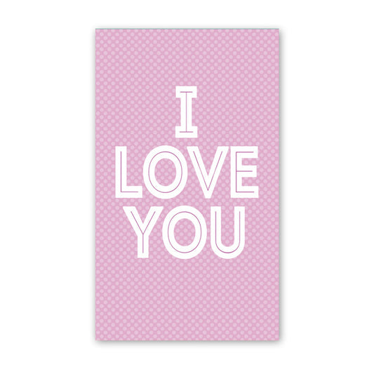 I Love You Lilac Mini Card