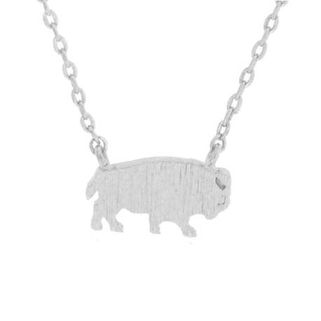 Buffalo And Back Bison Necklace