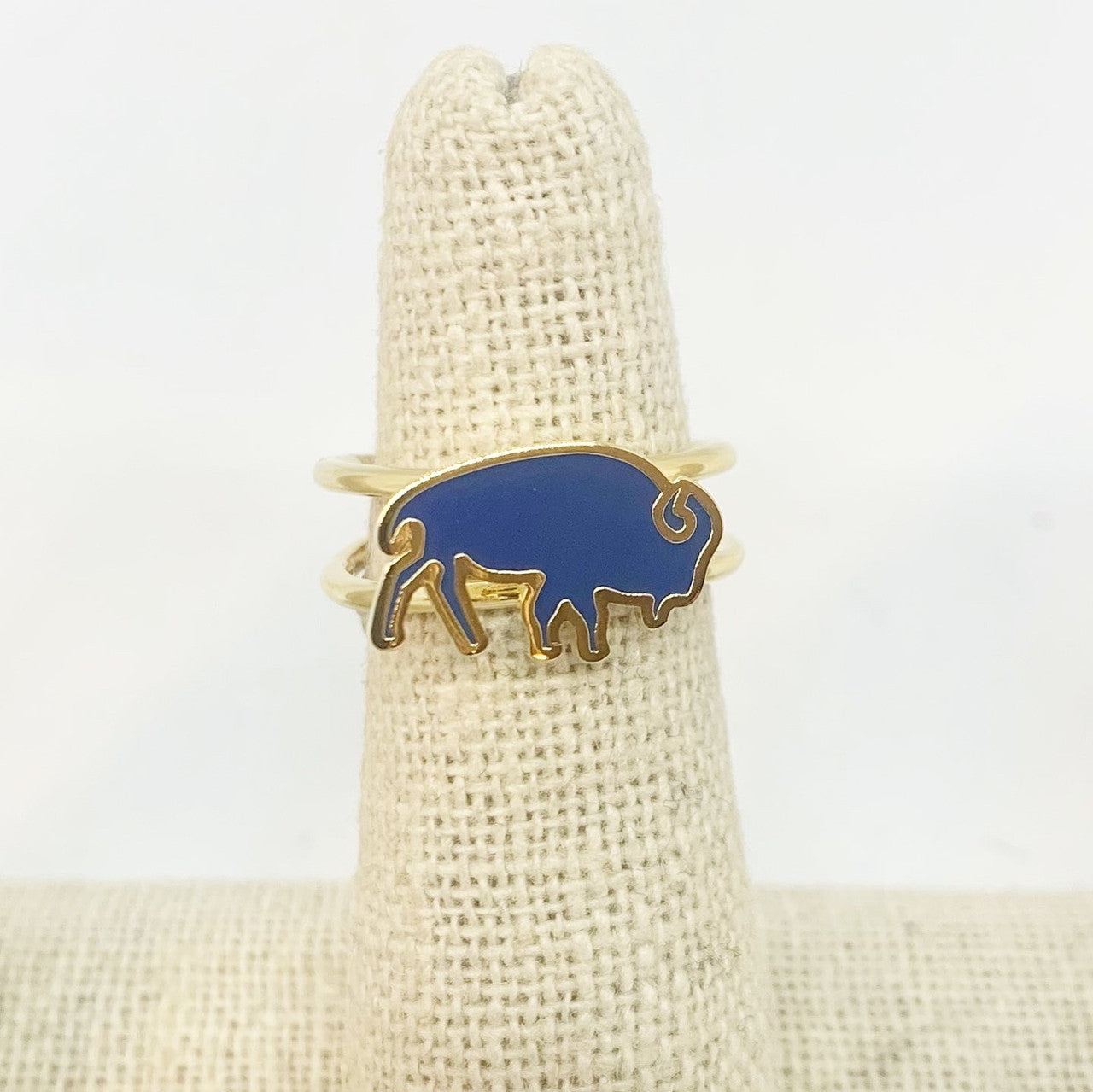 Blue Buffalo Enamel Ring