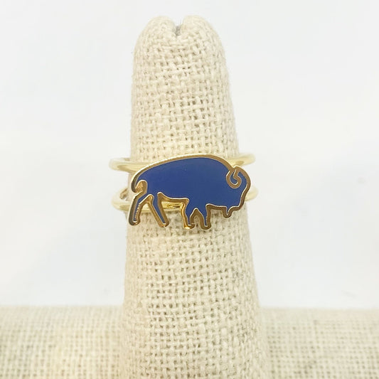 Blue Buffalo Enamel Ring