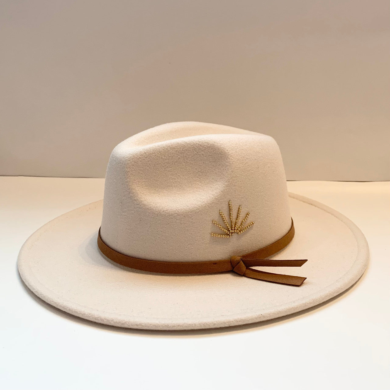 Ivory Poly Wool Hat