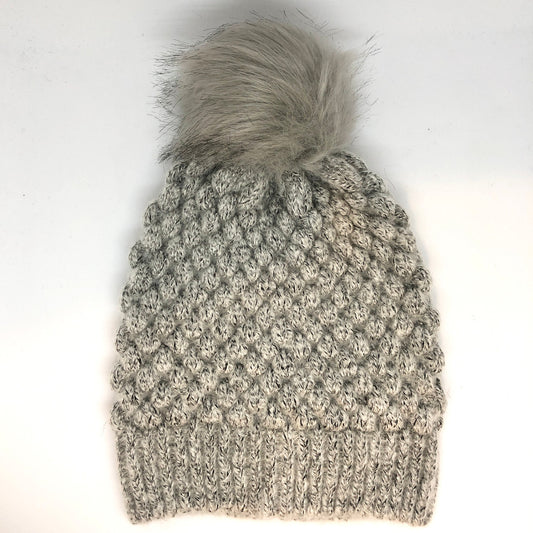 Carissa Pom Beanie Grey