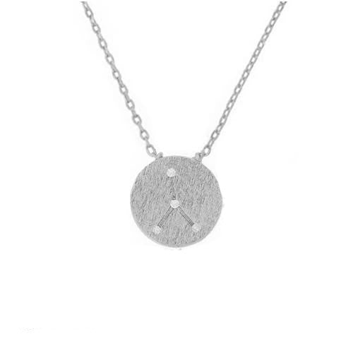 Cancer Symbol Necklace Silver