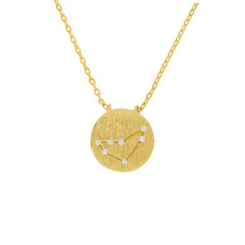 Capricorn Symbol Necklace Gold