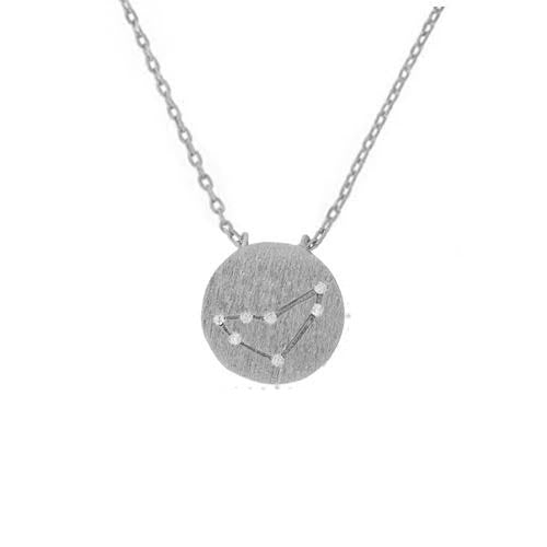 Capricorn Symbol Necklace Silver