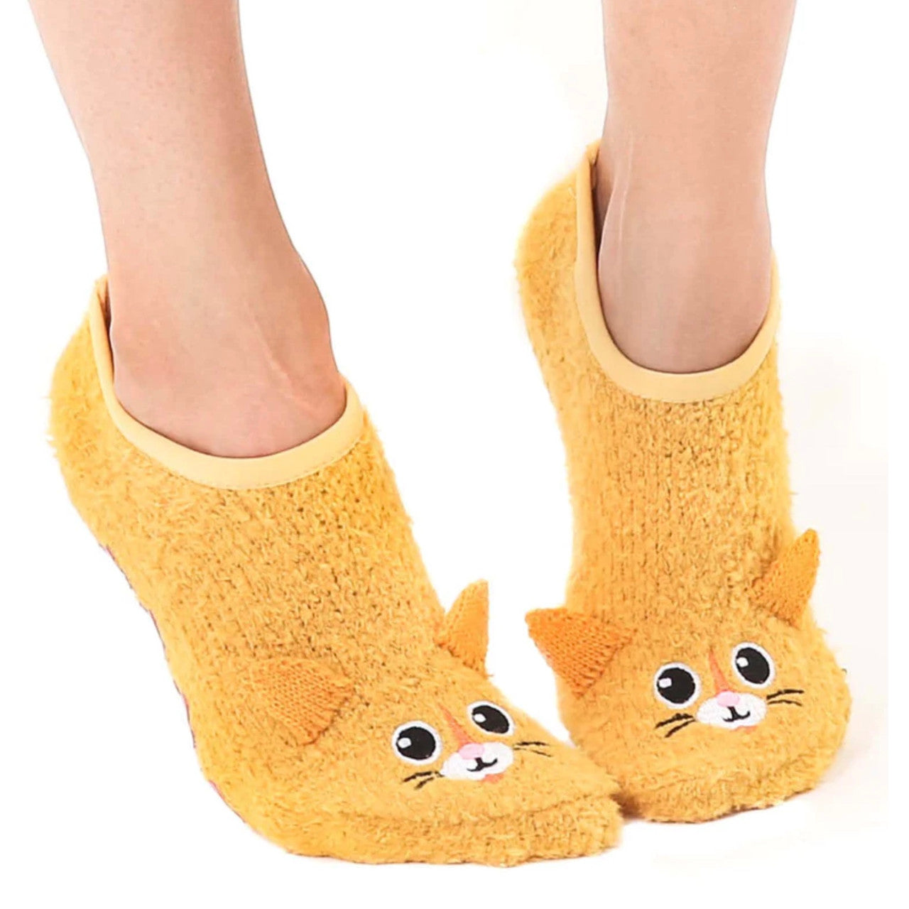 Fuzzy Kitty Slipper Socks