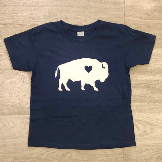 Navy Buffalo Youth Tee