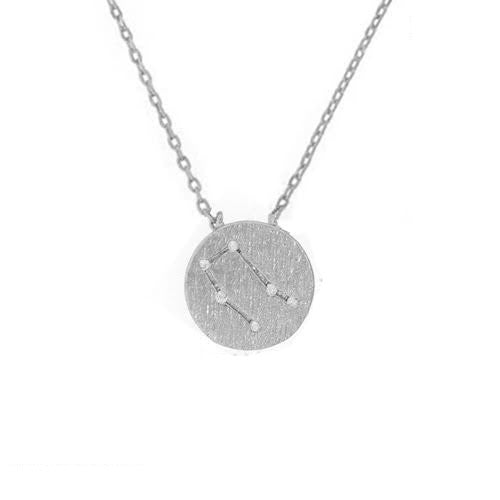 Gemini Symbol Necklace Silver