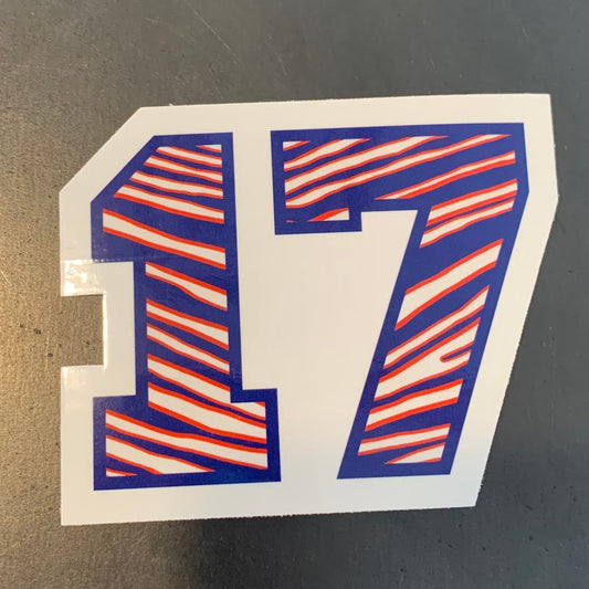 17 Zebra Sticker
