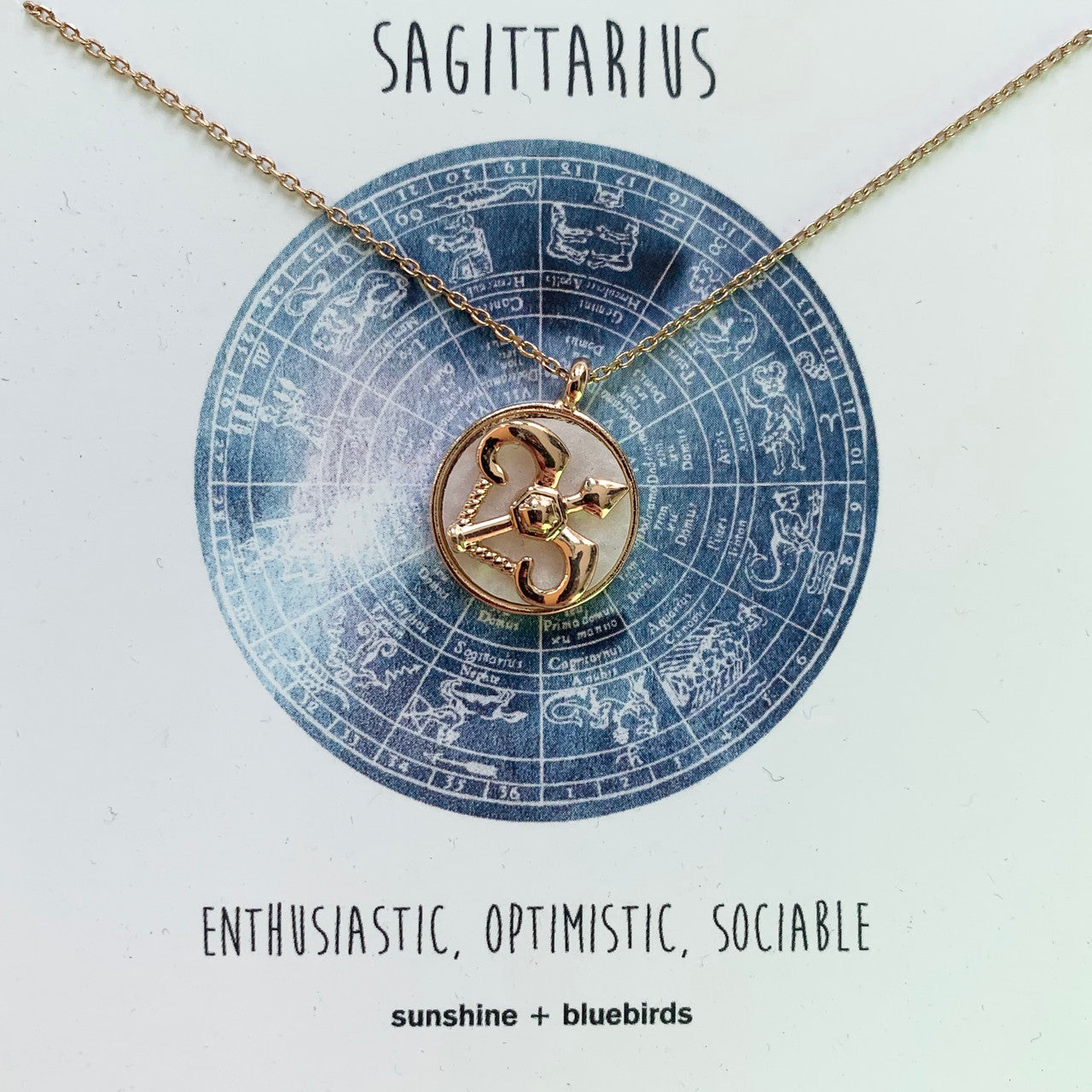Sagittarius MOP Necklace