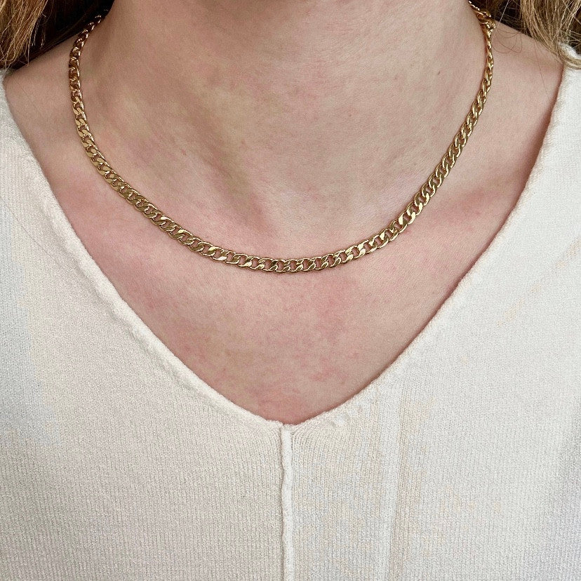 Luxe 15" Curb Chain Necklace