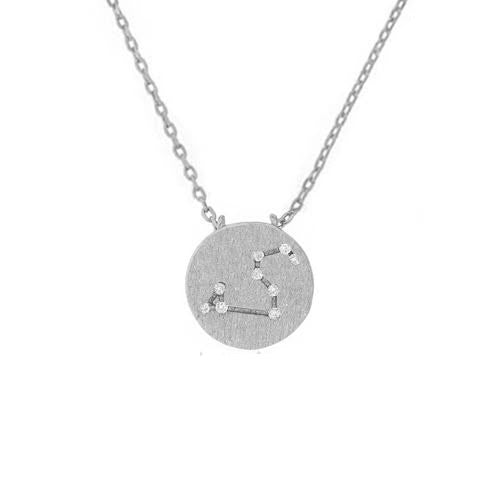 Leo Symbol Necklace Silver