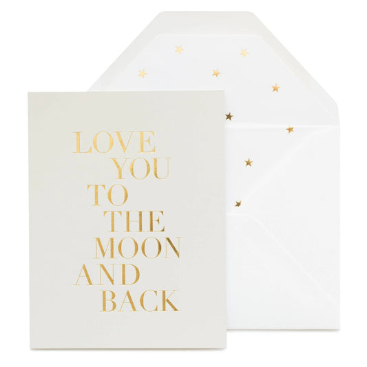 Love You To The Moon Card