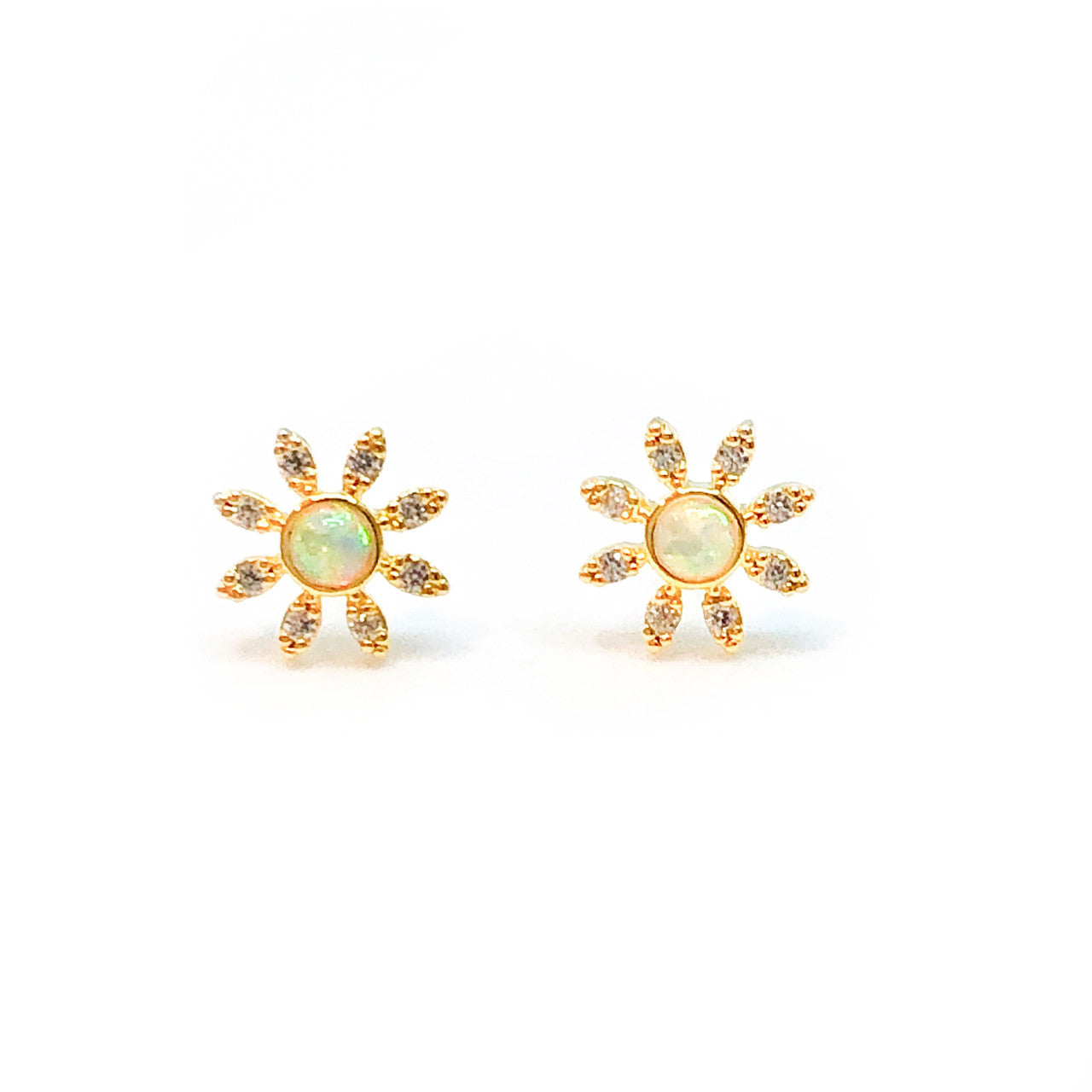 Flower Opal Earring