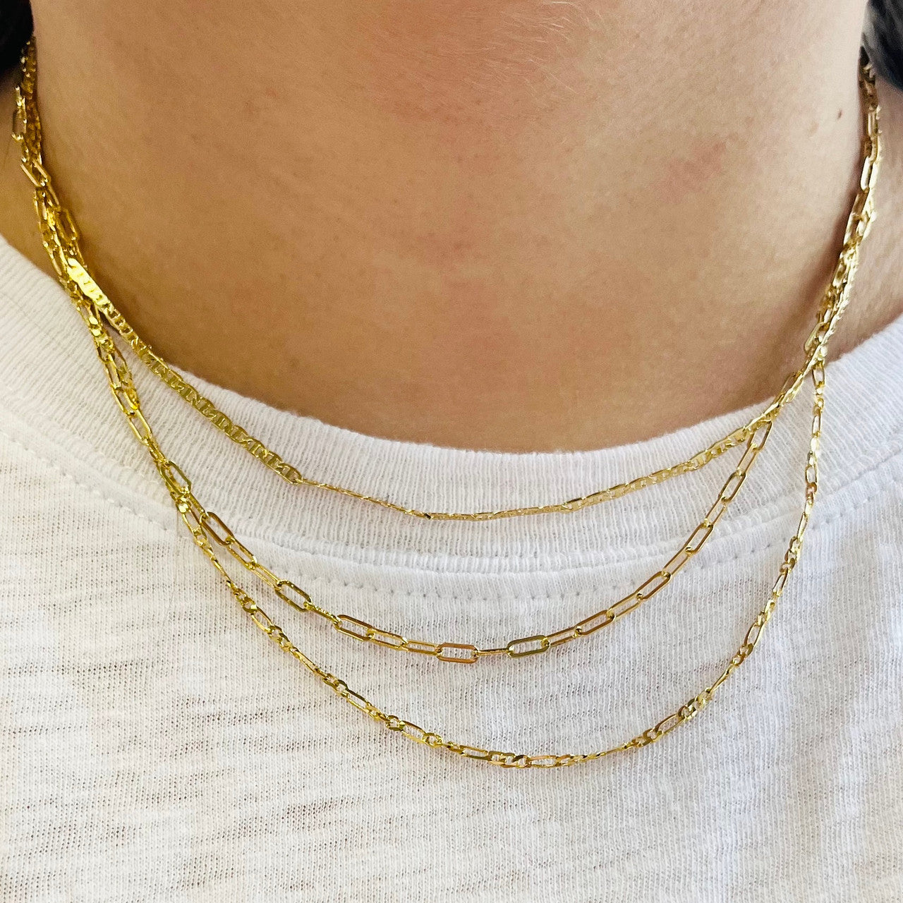 3 Chainlink Layer Necklace