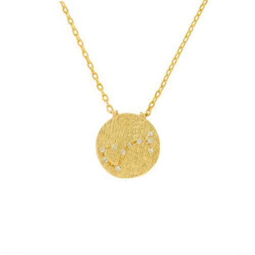 Scorpio Symbol Necklace Gold