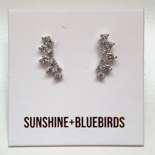 Crystal Burst Stud Earring