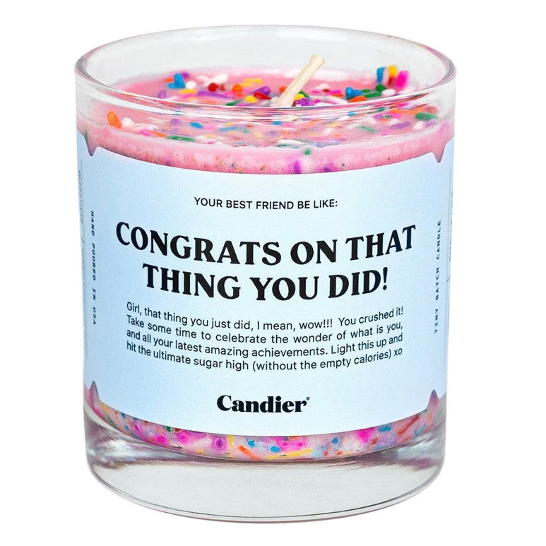 Congrats Sprinkle Candle