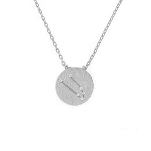 Taurus Symbol Necklace Silver