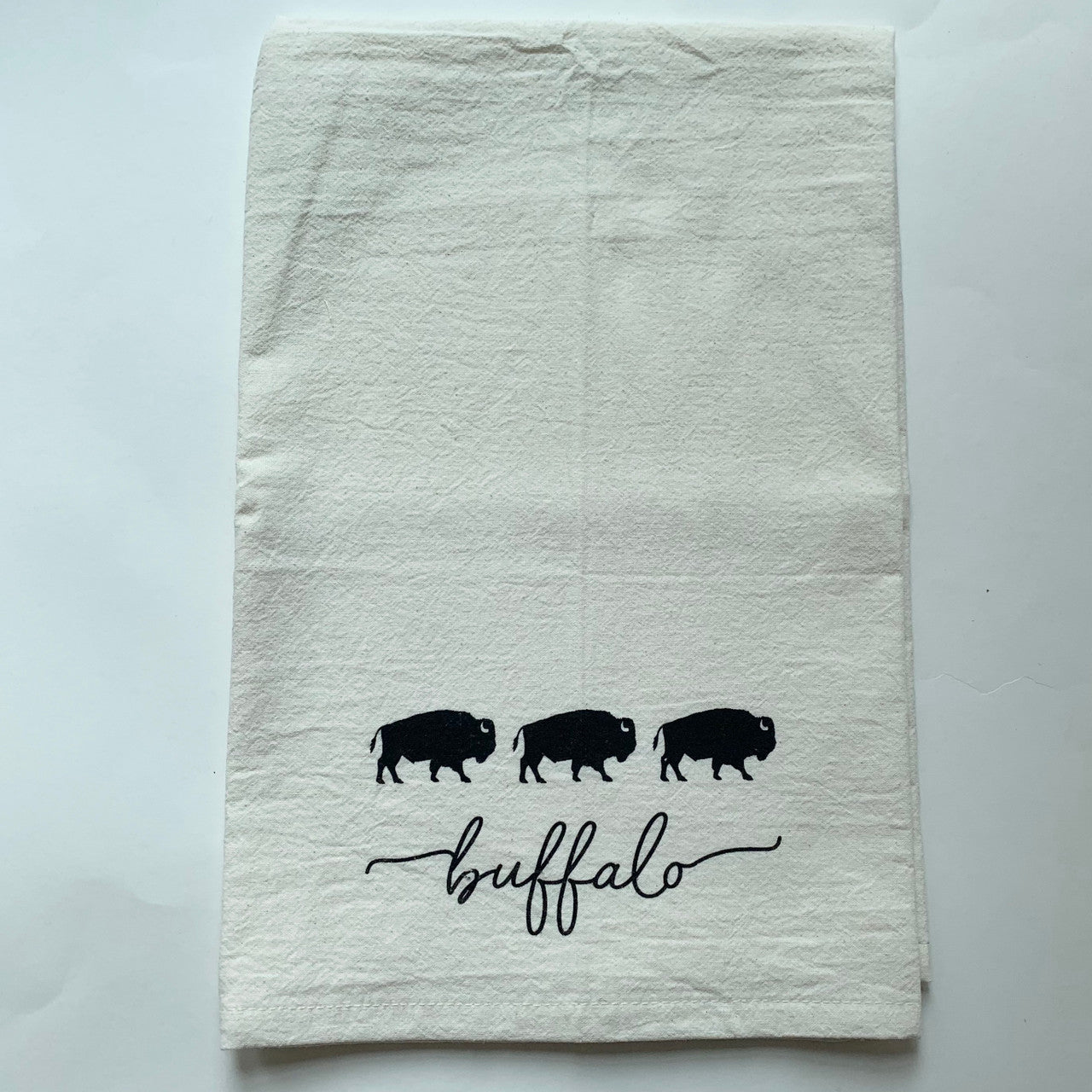 Standing Buffalo Tea Towel
